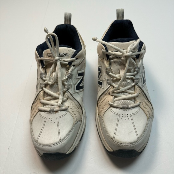 New Balance (MX608V3W) Men's 608 V3 White/ Navy Cross Trainer Shoes Size: 9 - Picture 4 of 9